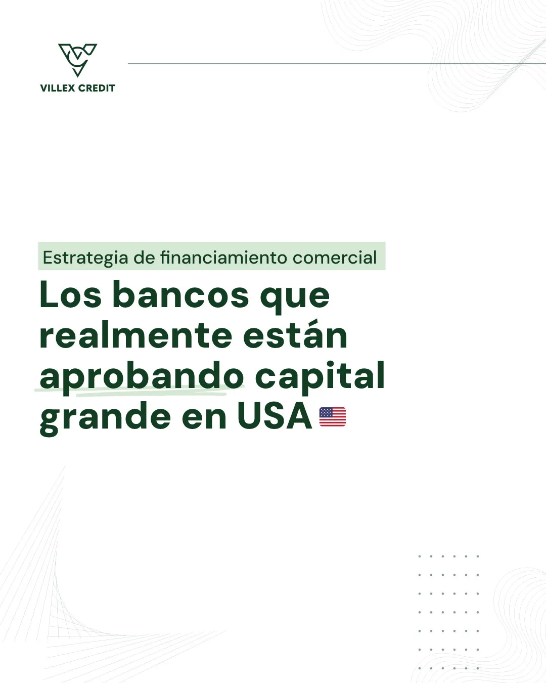 Lámina: los bancos que realmente están aprobando capital grande en USA