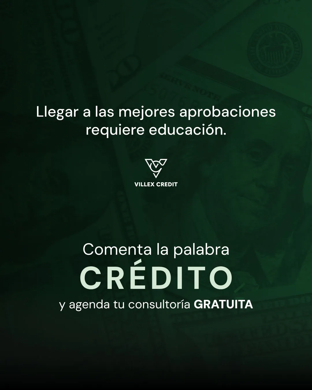 Lámina de cierre: llegar a las mejores aprobaciones requiere educación; comenta la palabra CRÉDITO